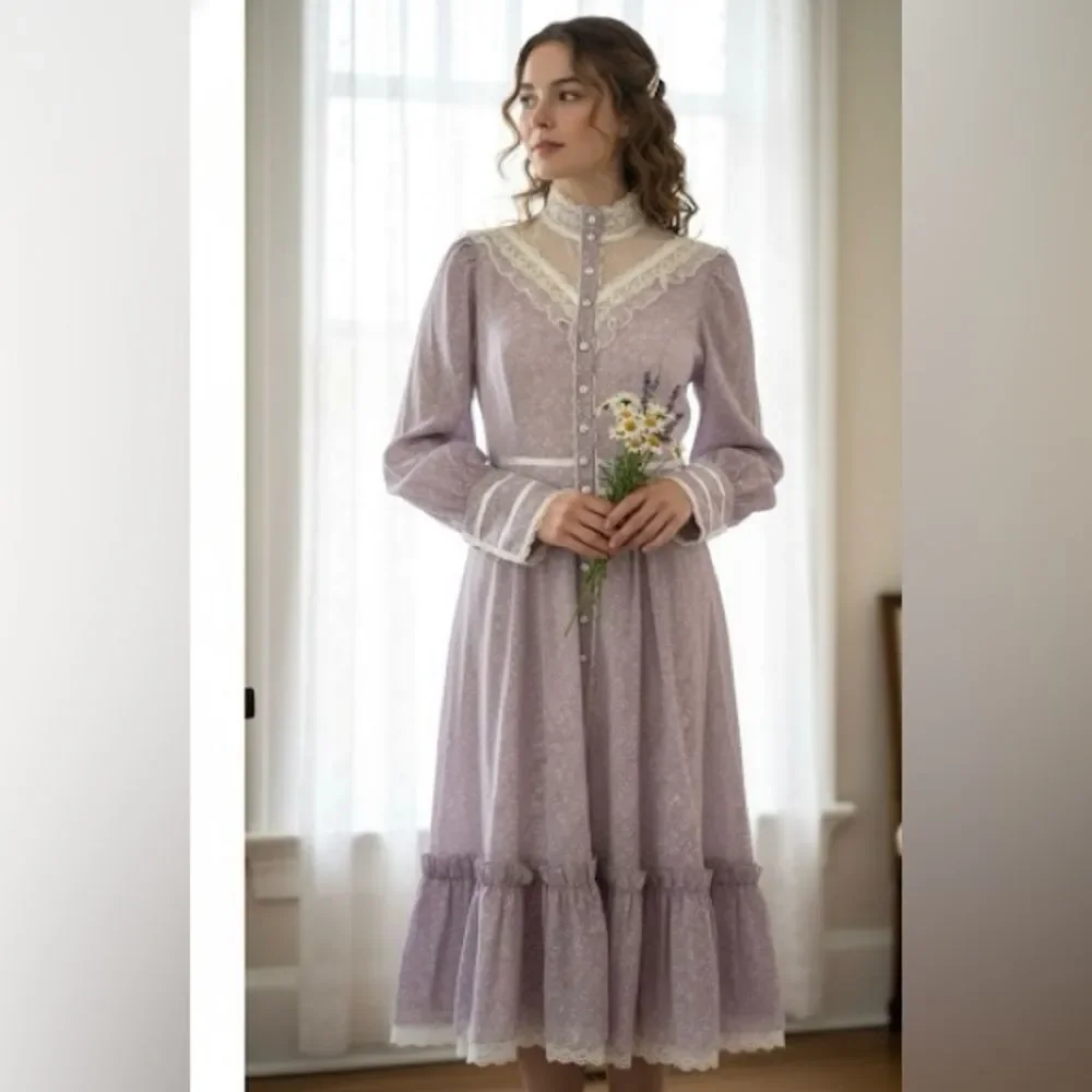 Gunne Sax Praire Lavender Dress